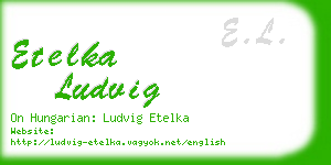 etelka ludvig business card